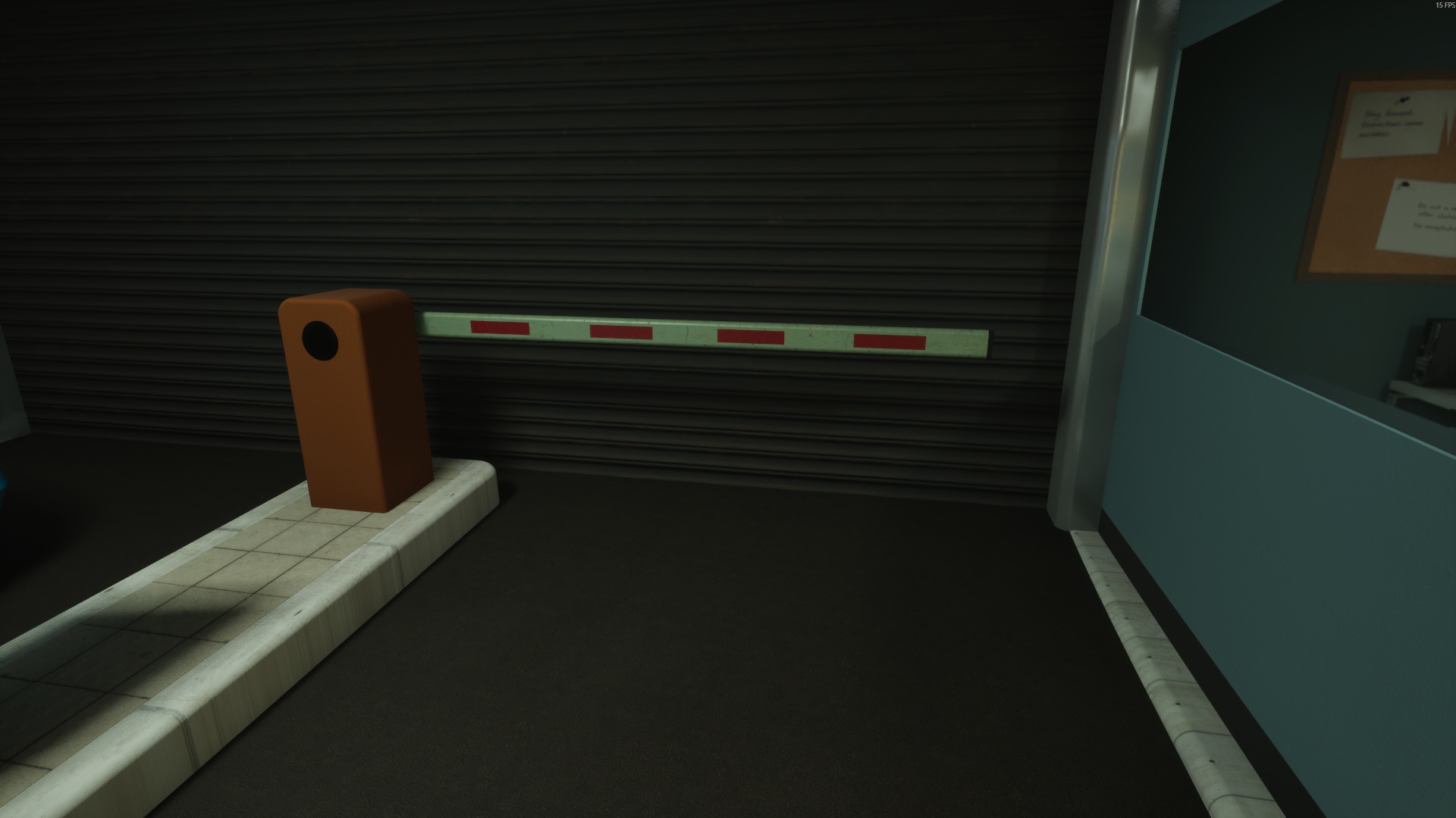 Flipped garage barrier — Anomaly