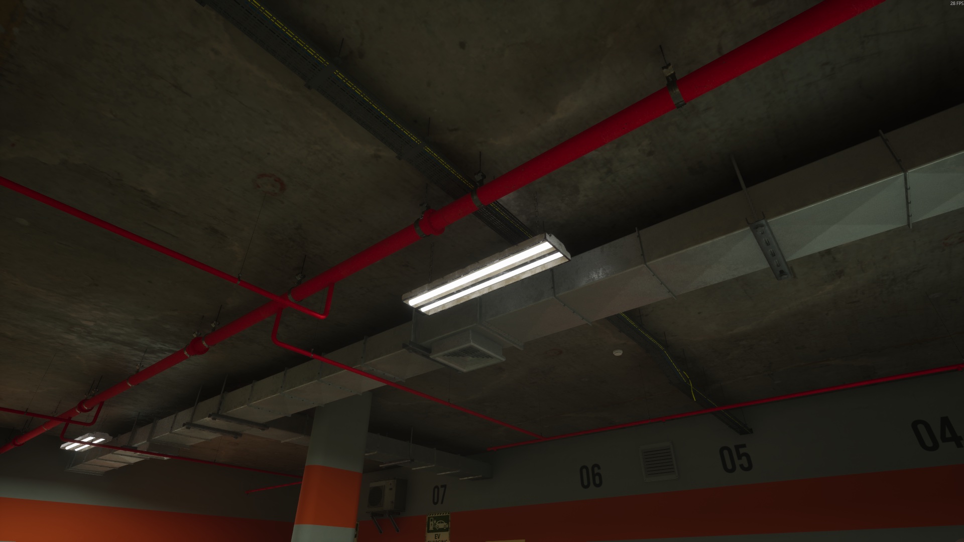 Missing ceiling mounts — Normal