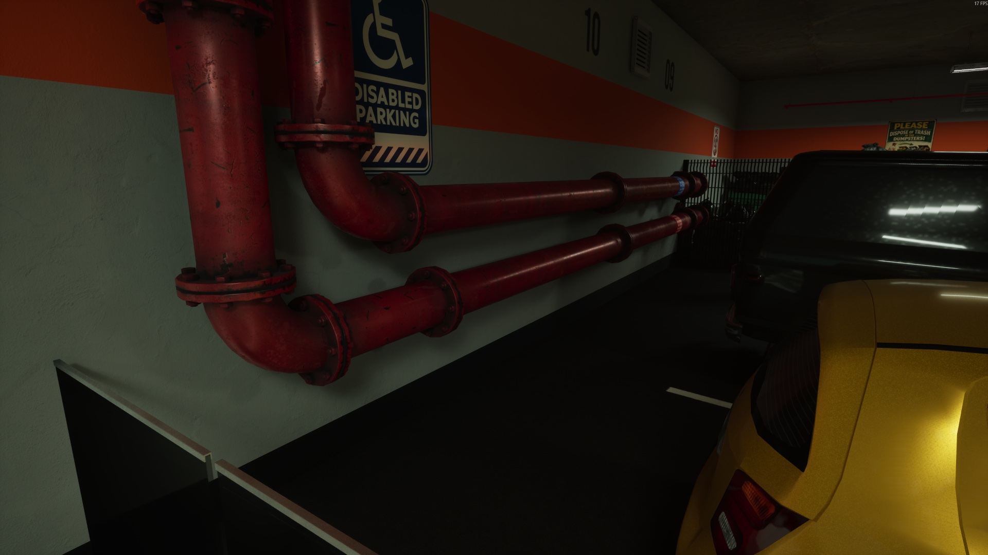Missing pipe mounts — Anomaly