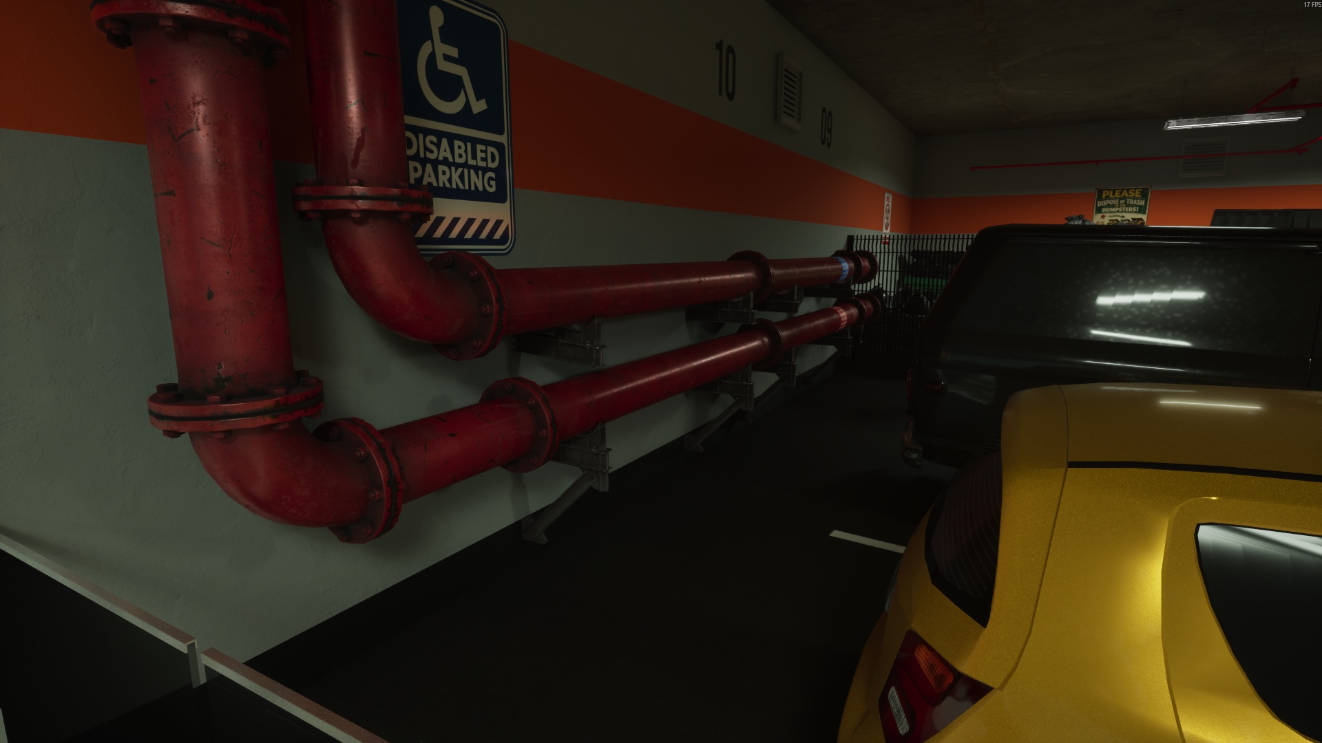 Missing pipe mounts — Normal