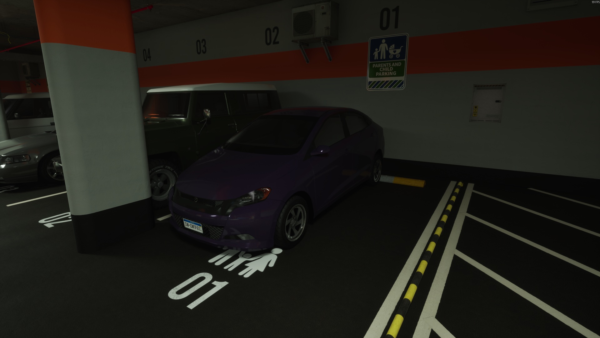 Switched parking spaces — Normal