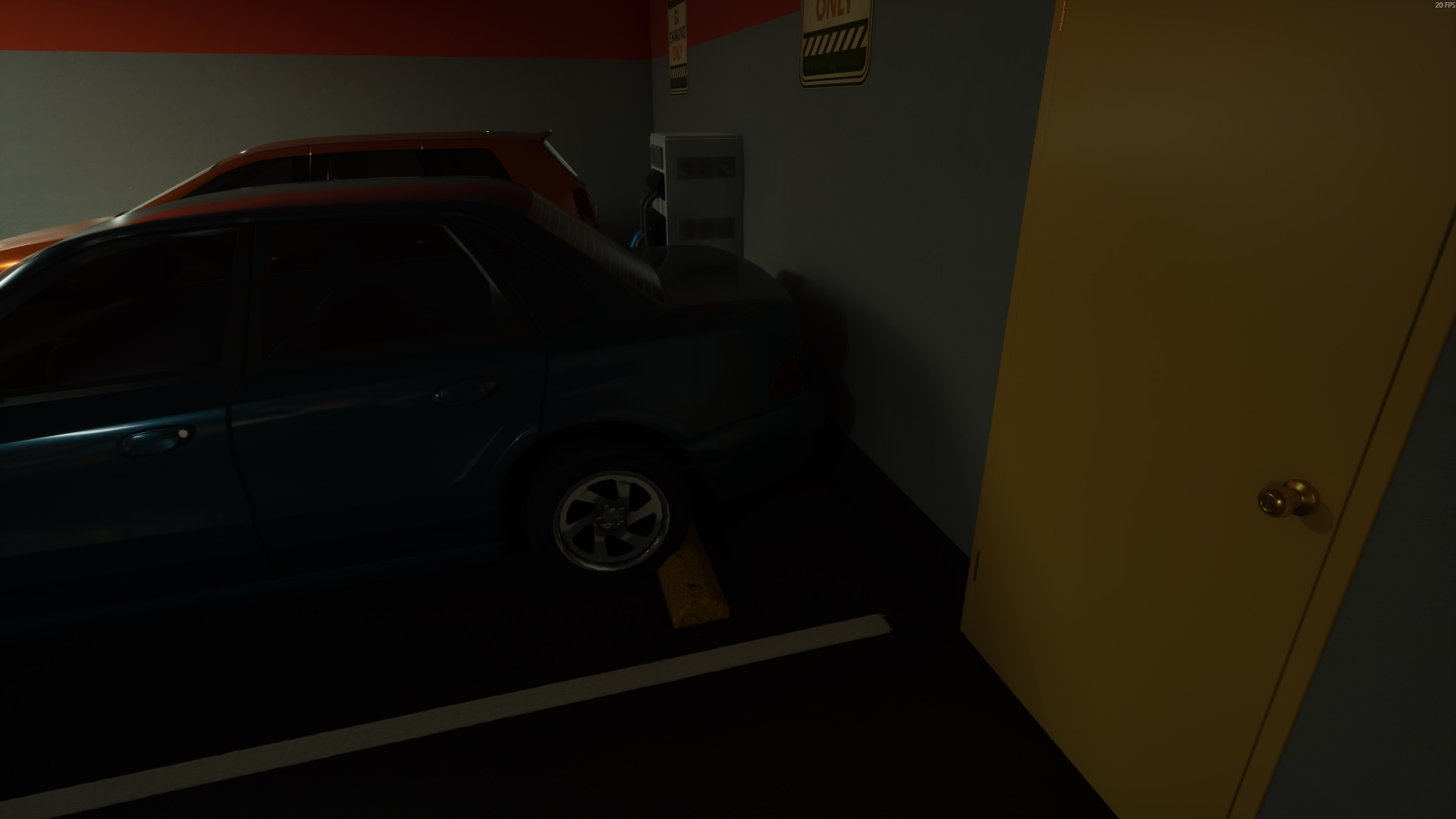 Turned on tail light — Normal