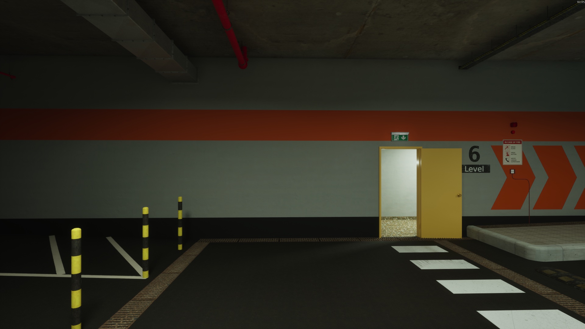 Walled off parking lot — Anomaly